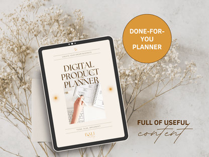 Digital product planner template for iPad