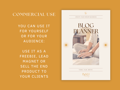 Blog content planner with resell rights