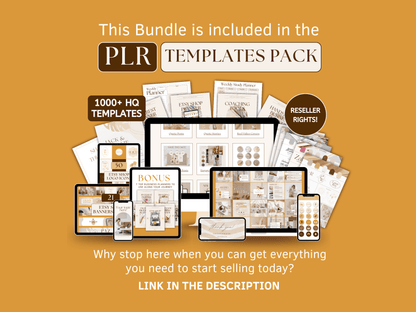 PLR Instagram business engagement post templates