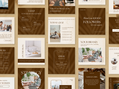 Business Promotion Instagram Post Templates PLR