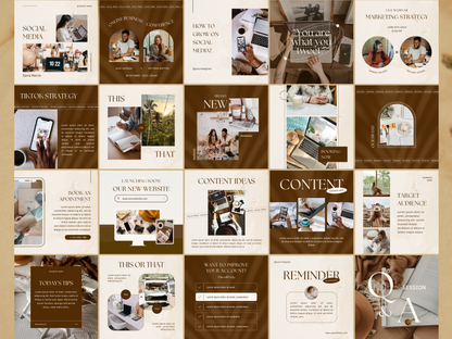 Business Promotion Instagram Post Templates PLR