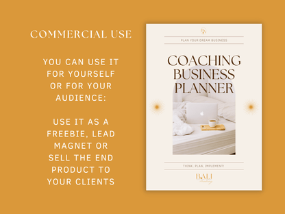 Coaching Business Planner Commercial Use