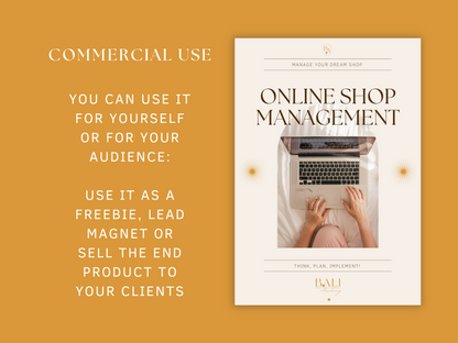 Online Shop Management Planner