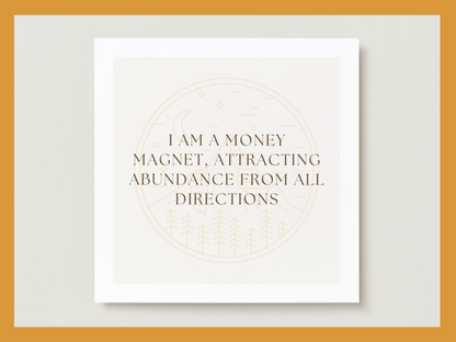 PLR Money and Abundance Affirmation Cards