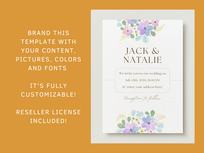 PLR Wedding Invitation Templates