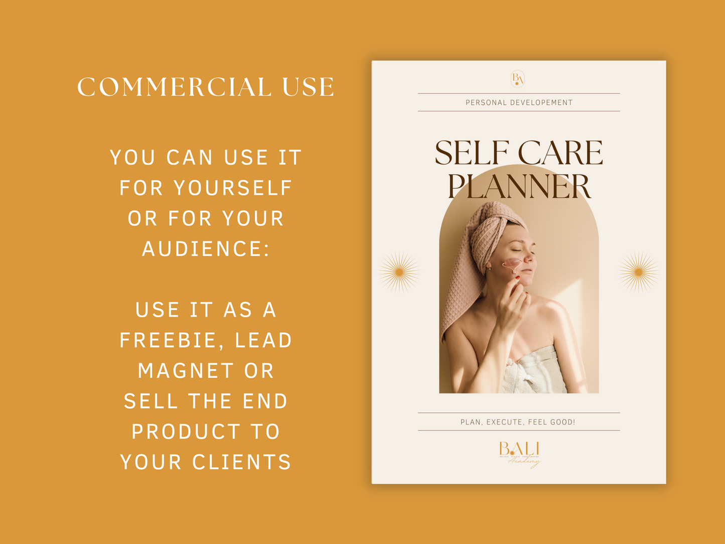 Self Care Planner Template Canva