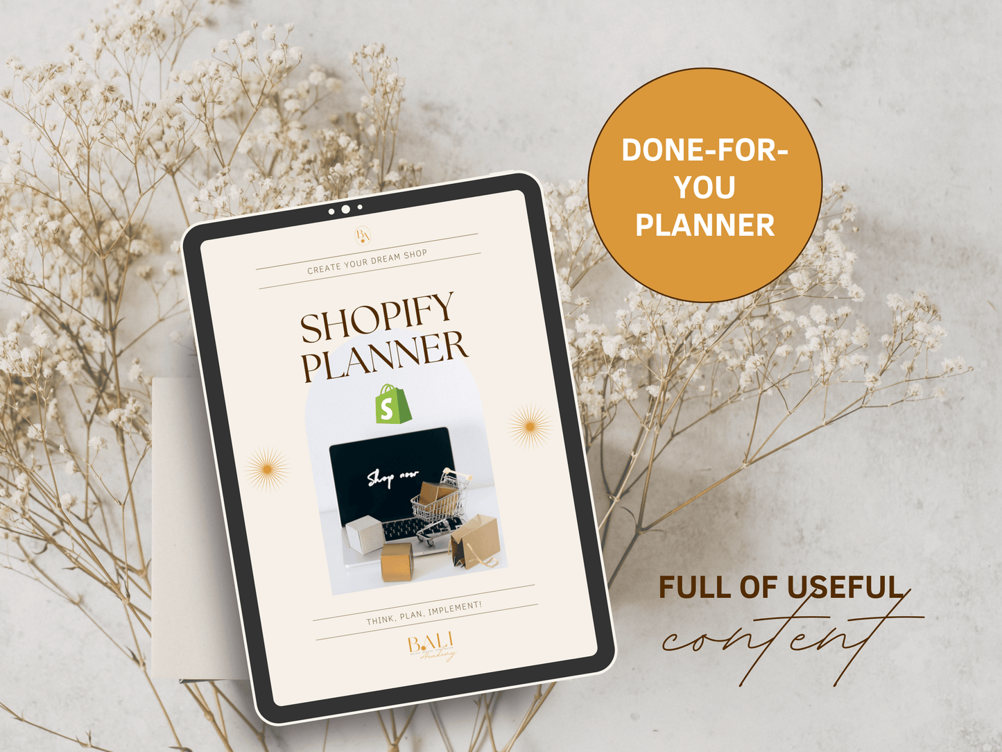 Shopify Planner Template Commercial Use