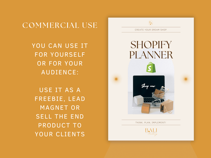 Shopify Planner Template Commercial Use