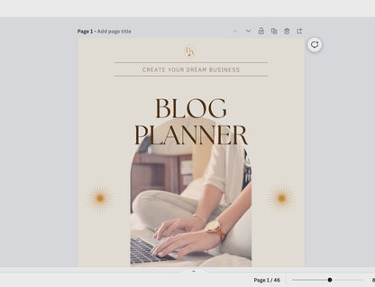 Blog content planner with resell rights