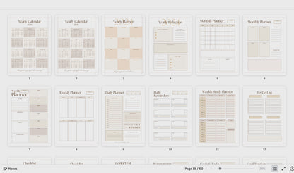 PLR planner template - The Planner Lab