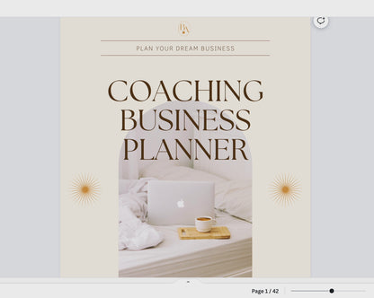 Coaching Business Planner Commercial Use