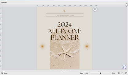 2024 planner for GoodNotes with commercial use